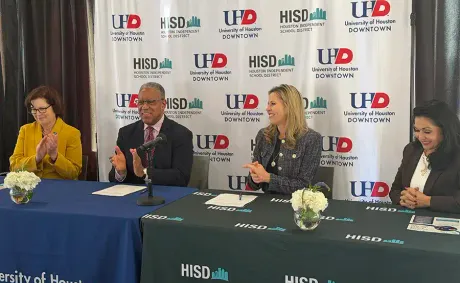 University of Houston-Downtown and HISD Enter Historic Partnership
