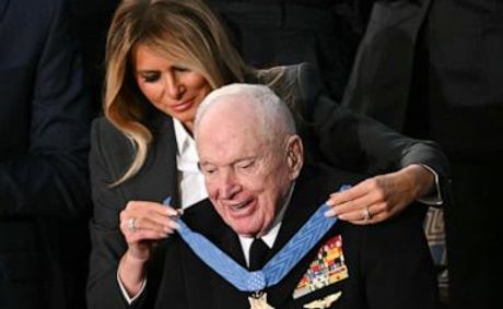 Trump awards Medals of Honor to 2 military pilots in State of the Union