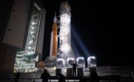 Nasa's Artemis Moon rocket rolls back to pad for possible April launch