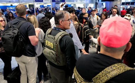 ICE officers go to TSA checkpoints at Trump’s direction, while long wait times at airports persist