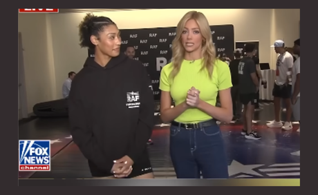 Abby Hornacek took a wrestler’s best shot on air