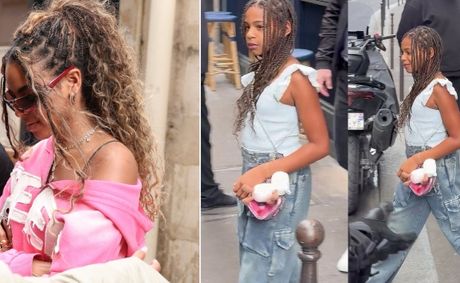 See: Beyoncé’s Daughters Blue Ivy & Rumi Spotted In Paris Serving Effortless Style