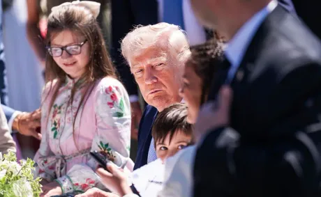 ‘Holy Crap’: Trump’s White House Event Slips Into Chaos as Zoom-Ins on One Black Girl’s Face Expose the Exact Moment It Blew Up in His Face