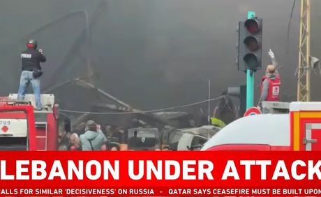 Lebanon battered as Israel hits 100 sites in 10 minutes