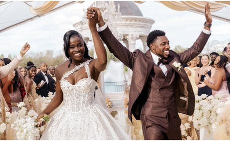 Noah Lyles and Junelle Bromfield Celebrate Black Love With a Powerful ‘All Shades of Melanin’ Wedding Full of Culture, Style, and Heart