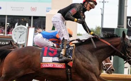 Kentucky Derby winner Golden Tempo is not running in the Preakness
