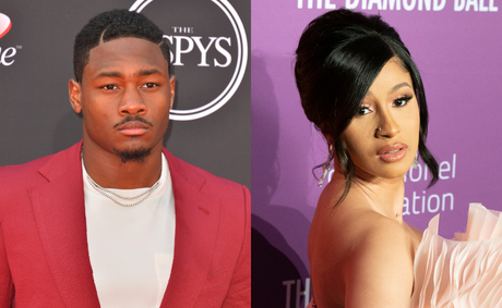 Stefon Diggs plants a kiss on Cardi B after acquittal