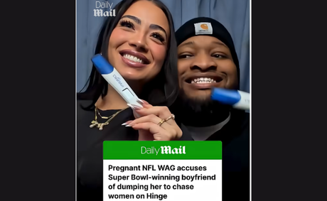 Eagles star Fred Johnson’s pregnant ex sparks debate