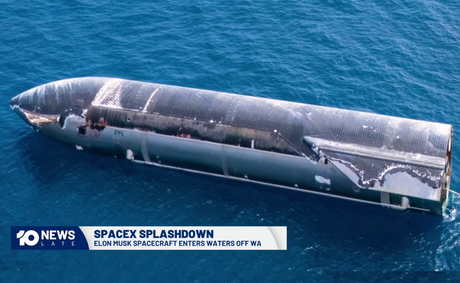 SpaceX rocket splashes down off a remote island and stuns the locals
