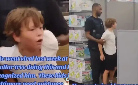 ‘I Don’t Think So!’: White Boy Allegedly Pulls Fake Gun on Black Woman Inside Baltimore Walmart —Then Calls Cop the N-Word When Caught