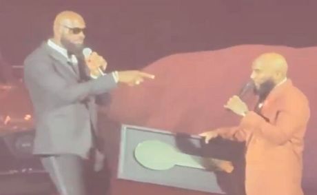 Jeezy receives Key To Las Vegas Strip from Commissioner William McCurdy II with surprise assist from LeBron James