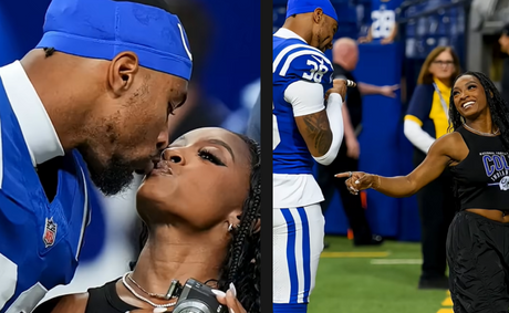 Simone Biles’ PDA moment steals the show at Colts game
