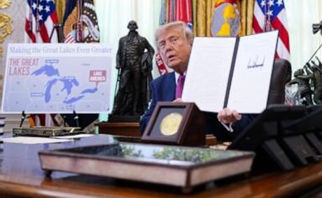 Trump signs executive order renaming Lake Ontario to 'Lake America'