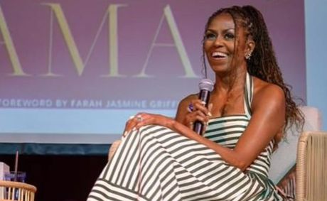 Stripes And Sophistication: Michelle Obama Elevates Summer Style In Carolina Herrera