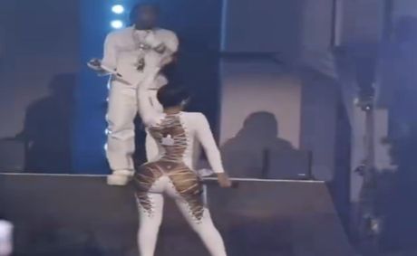 Cardi B reveals white catsuit outfit during performance at Don Toliver’s Barclays Center concert and twerks while performing “AH HA” and “ErrTime” [VIDEO]