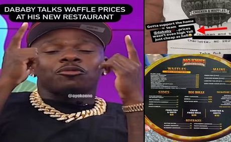 DaBaby defends $45 waffle price at No Knife; Tells critics to go to Waffle House [VIDEO]