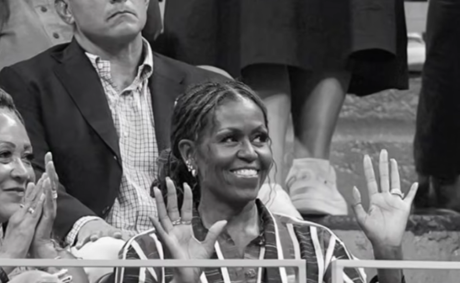 Michelle Obama stole the US Open without a racket