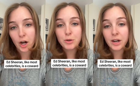 White Woman Calls Ed Sheeran a “Coward,” Claiming He Kicked Macklemore Off His Tour for Speaking Out Against Genocide