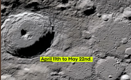 Asteroid slams into moon and creates a 728-foot wide crater