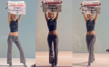 PETA Protester Turns H&M Runway Into Her Own Catwalk Debut