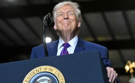 ‘Disgusting’: Trump Threatens to Cut Off Disaster Aid to Hurricane-Ravaged State Unless They Vote His Way — Then Tries to Laugh Stunned Silence Off