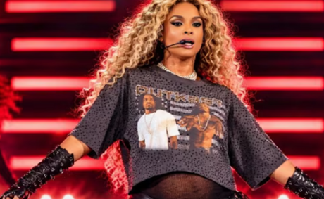 Ciara drops jaws with daring pregnancy backbend in Las Vegas