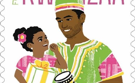 Postal Service features father and daughter on 2026 Kwanzaa stamp