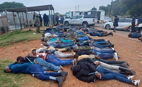 Operation Prosper: 121 Suspected Illegal Miners Arrested, Five Firearms Seized In Fochville