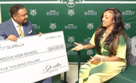 GloRilla donates $25,000 to Cordova High School in Memphis