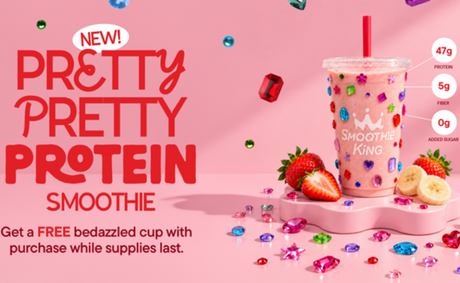 Smoothie King’s new smoothie delivers 47g protein, free cup
