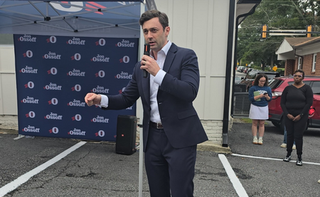 Jon Ossoff Honors John Lewis and Dr. King as Georgia Senate Race Heads to Early Voting