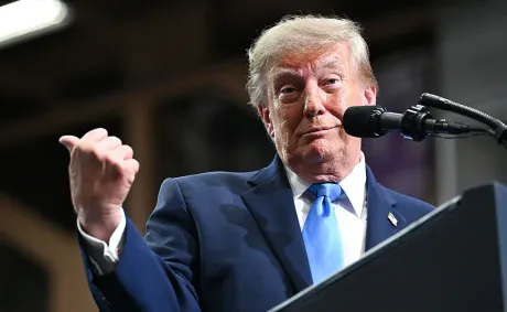 ‘Good Lord’: Trump, 80, Tries to Take a Dig at Governor Enemy, But His Own Slip of the Tongue Makes the Insult Fall Flat