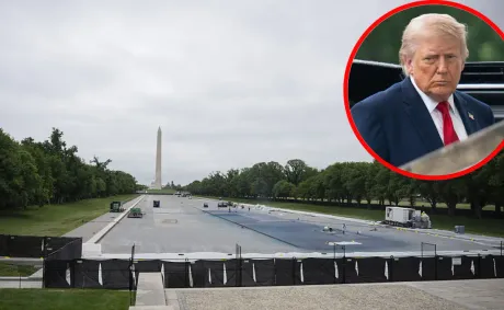 Trump’s $1.5 Million Reflecting Pool Fix Balloons to Nearly $20 Million, Now a Damning Report Exposes How Badly It Fell Apart