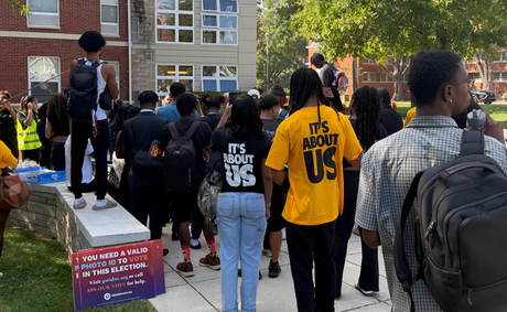 Students vs. the board: a 45-minute walk to the ballot box