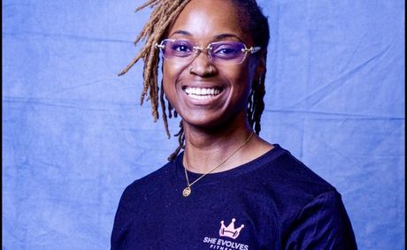 Cenecia Booker CEO. She Evolves Fitness helps women build strength and confidence