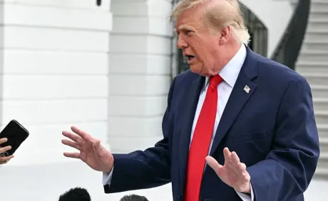 Trump Goes Off on a Reporter for Asking If He’s Sick of Traveling, But His Sweaty Comeback Only Triggers  Full-Blow Meltdown