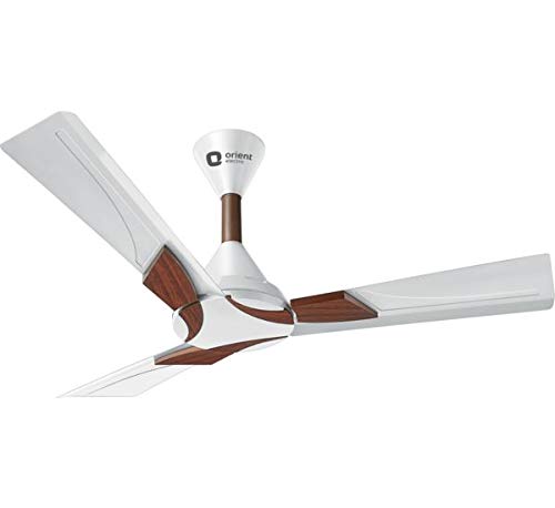 Orient Electric Wendy 1200mm(48inch) 3 Blade Ceiling Fan (Pearl White Walnut , Pack of 1)