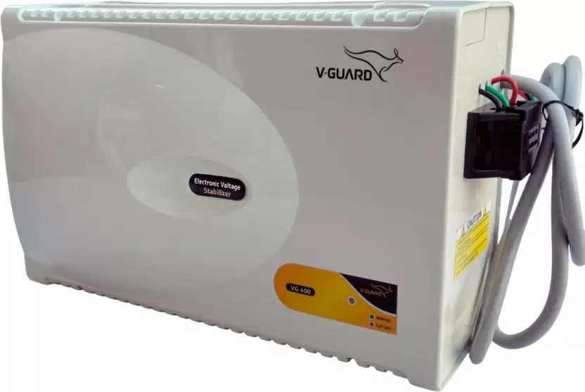 V Gaurd 4kVA 170V-270V voltage stablizer model VG 400 For 1.5Ton AC (Grey)