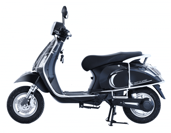 Jitendra ev jmt classic black colour electric scooter at RMPPL electric scooter showroom in kanpur