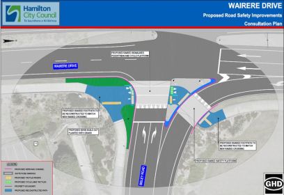 Wairere Drive Bisley Road crossing upgrade plan v2