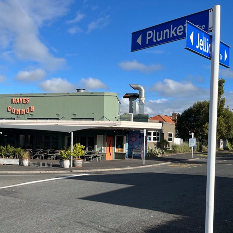Image of the Plunket Terrace and Jellicoe Drive intersection