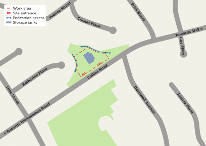 Collins Road Site Map