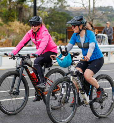Cyclists on Peacocke