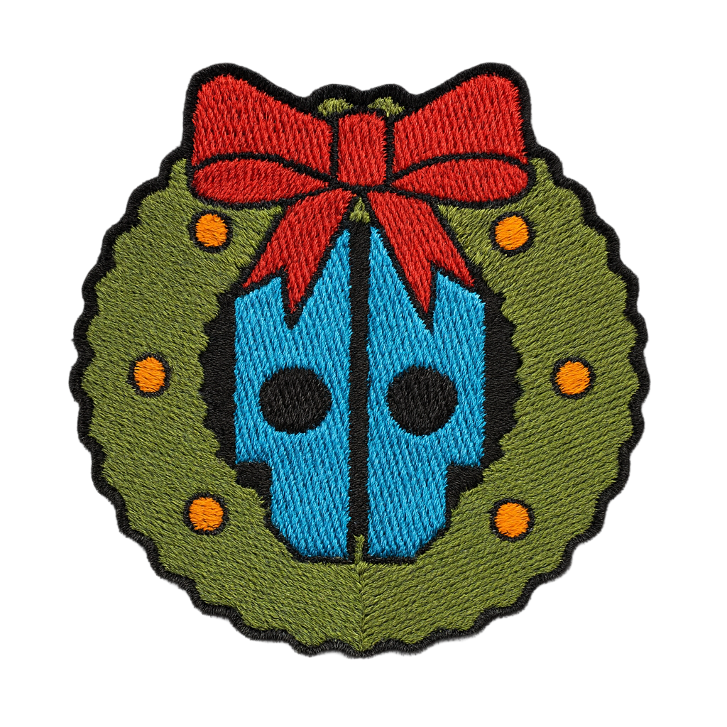 Automaton Head Wreath Patch