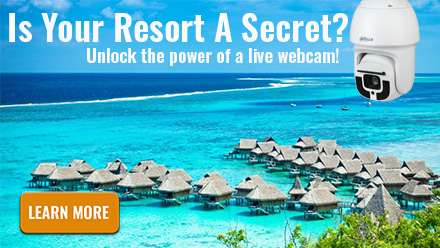 Tropical Beach Resort With Webcam Overlooking