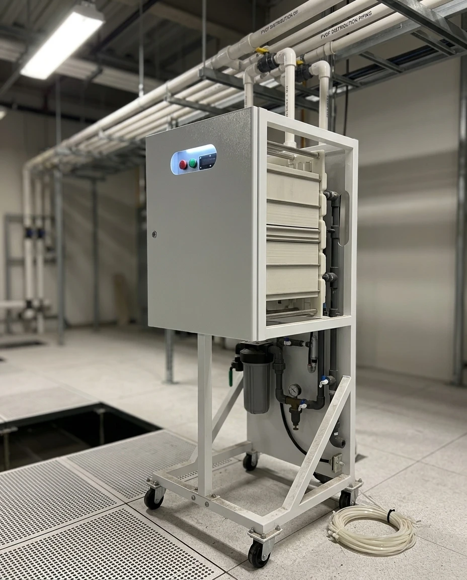 AXEON CEDI/EDI continuous electrodeionization skid for semiconductor UPW
