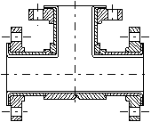 JCS Tool PTFE-lined tee pipe fitting