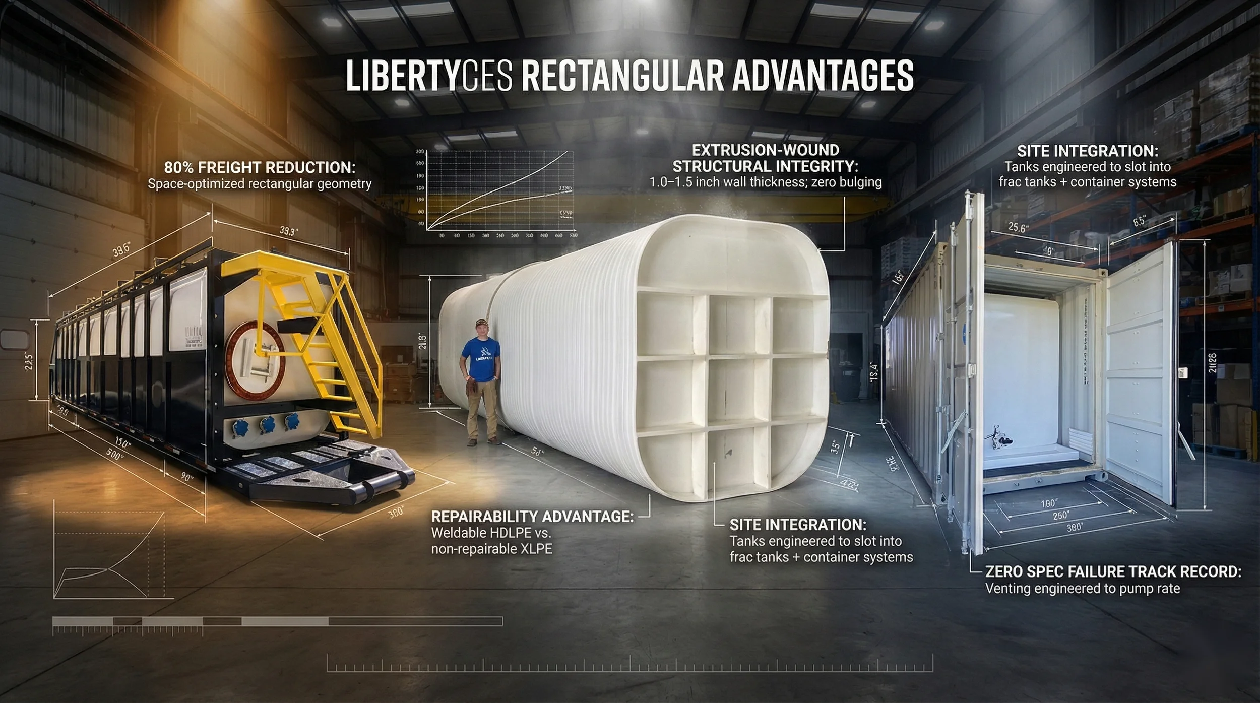 Rectangular Chemical Storage Tanks
