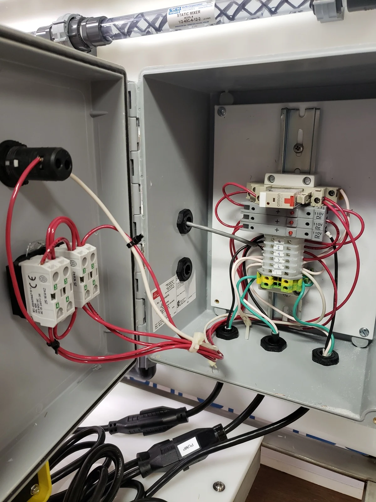 Becker Engineered Systems custom control panel interior wiring build