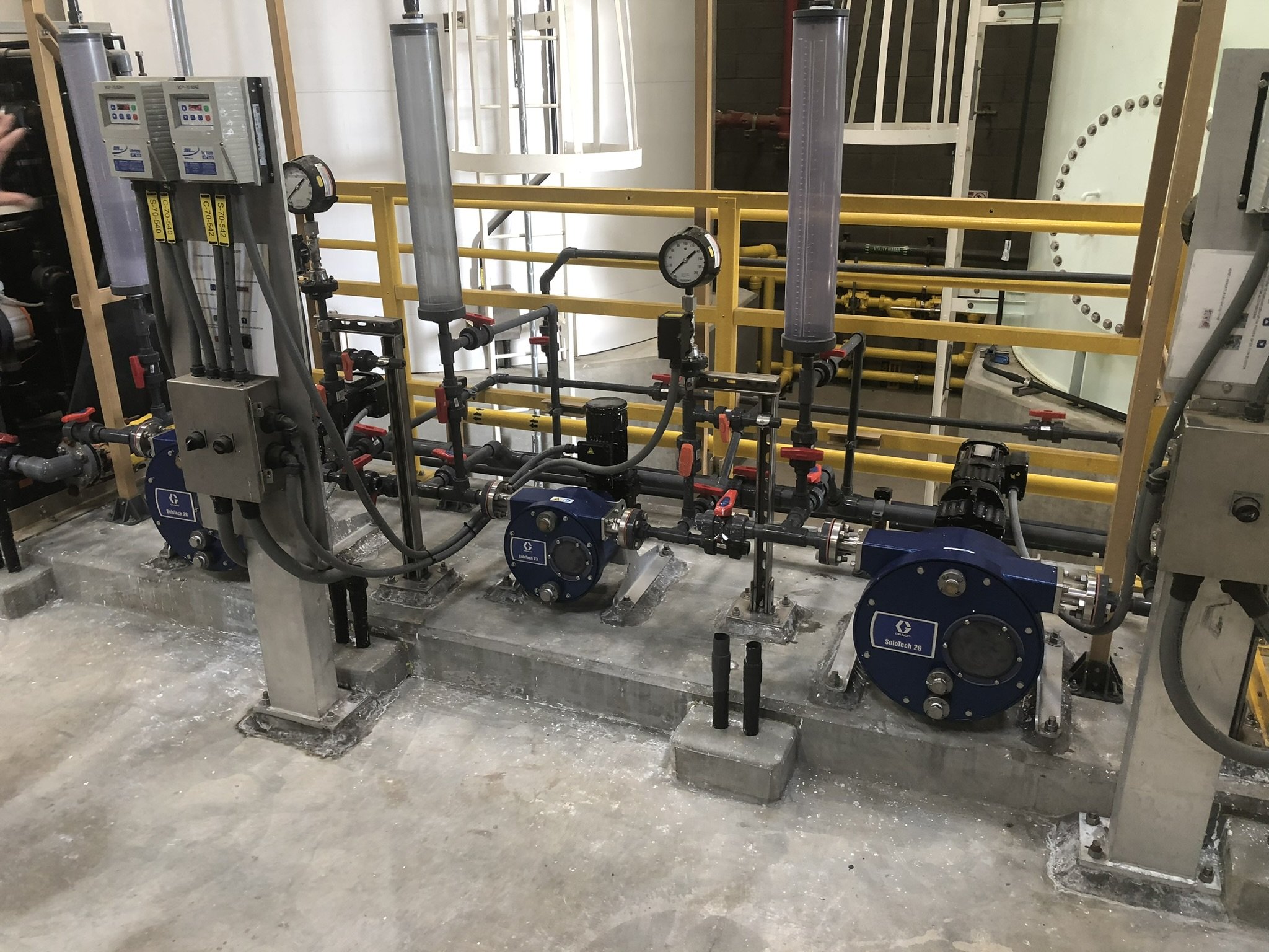 City Water Treatment — SoloTech Hose Pump for Lime Slurry